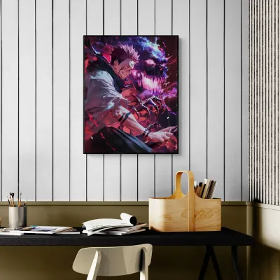 Sukuna King of Curses Jujutsu Kaisen Anime Canvas Wall Painting