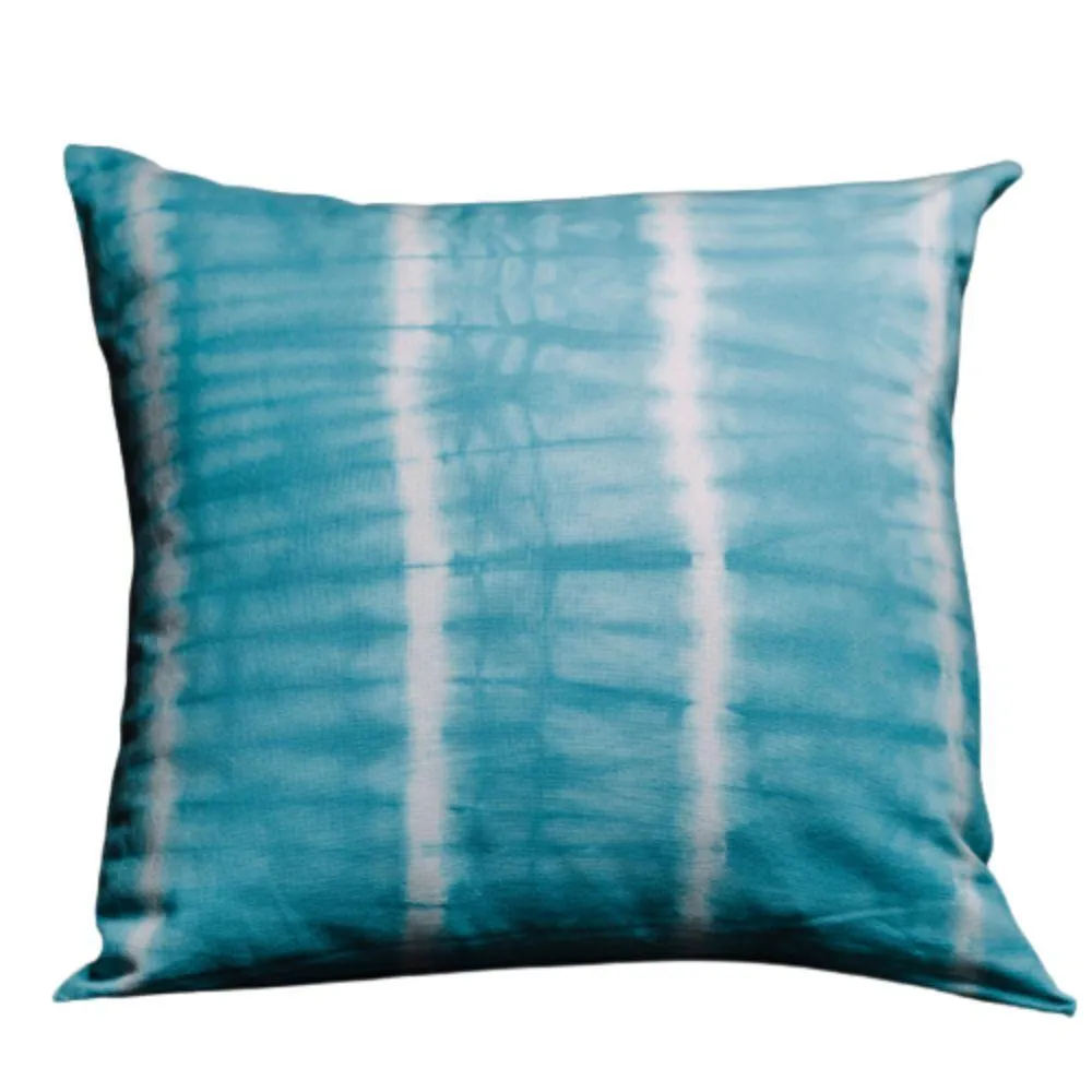 Summery Cool Wave Blue Cushion Cover