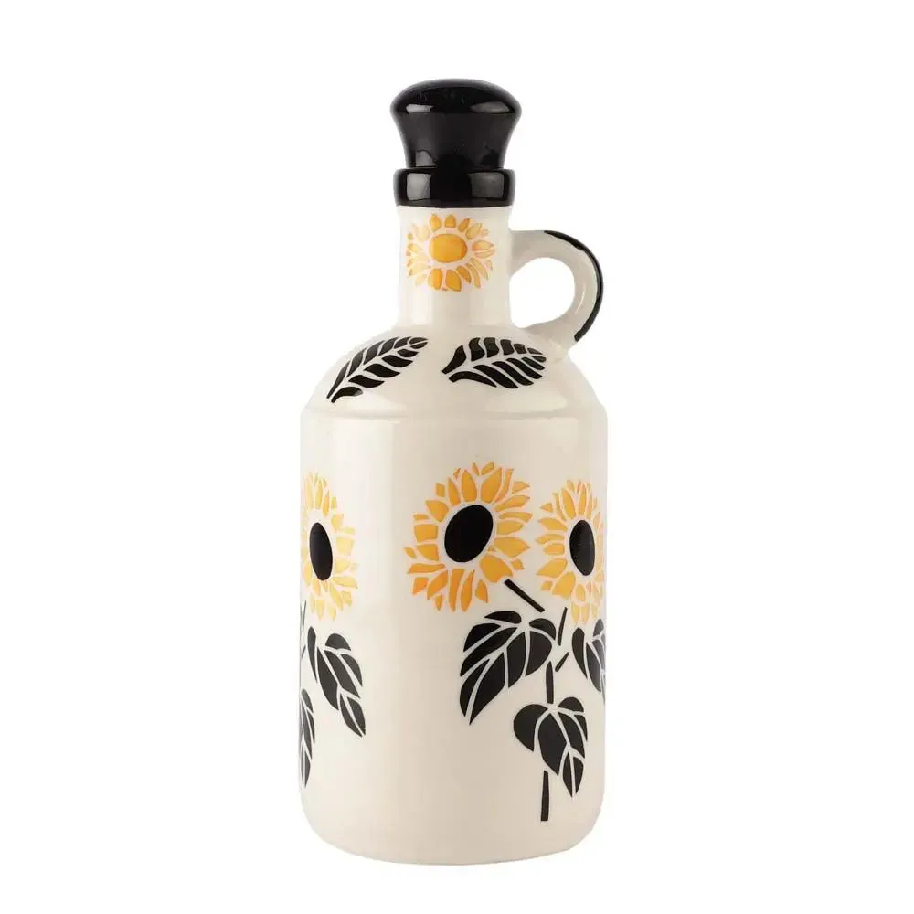 Sunflower Painted Aesthetic Handpainted Oil Dispenser