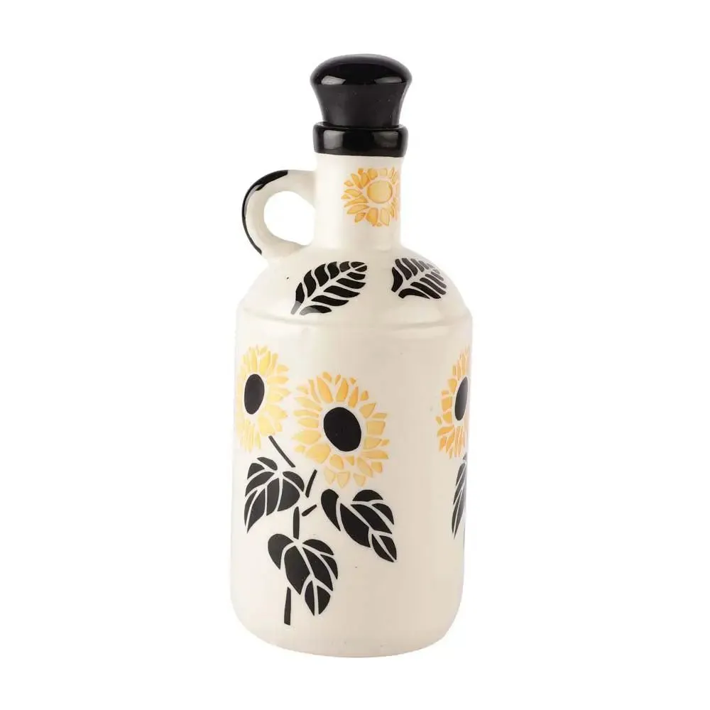 Sunflower Painted Aesthetic Handpainted Oil Dispenser