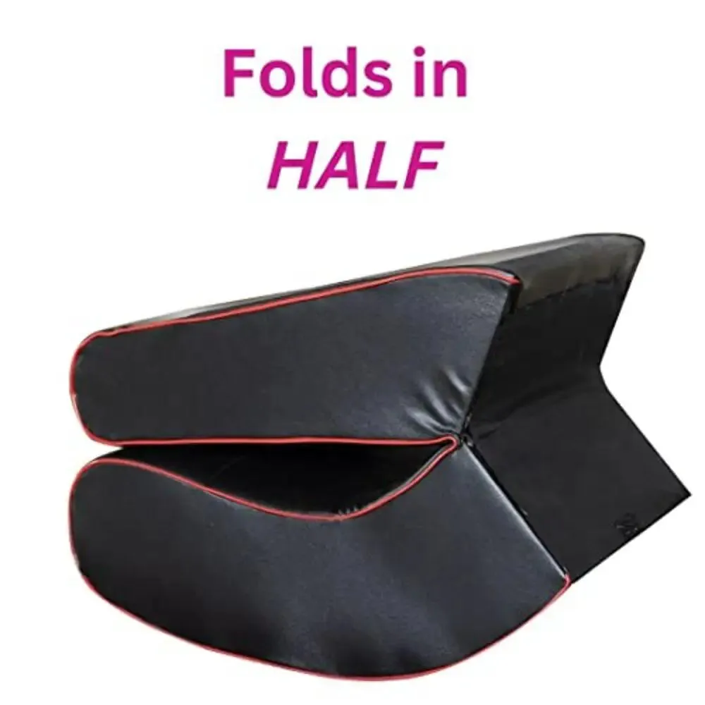 Super Comfy Foldable Floor Chair / Floor Gaming Rocker Chair (Red and Black)