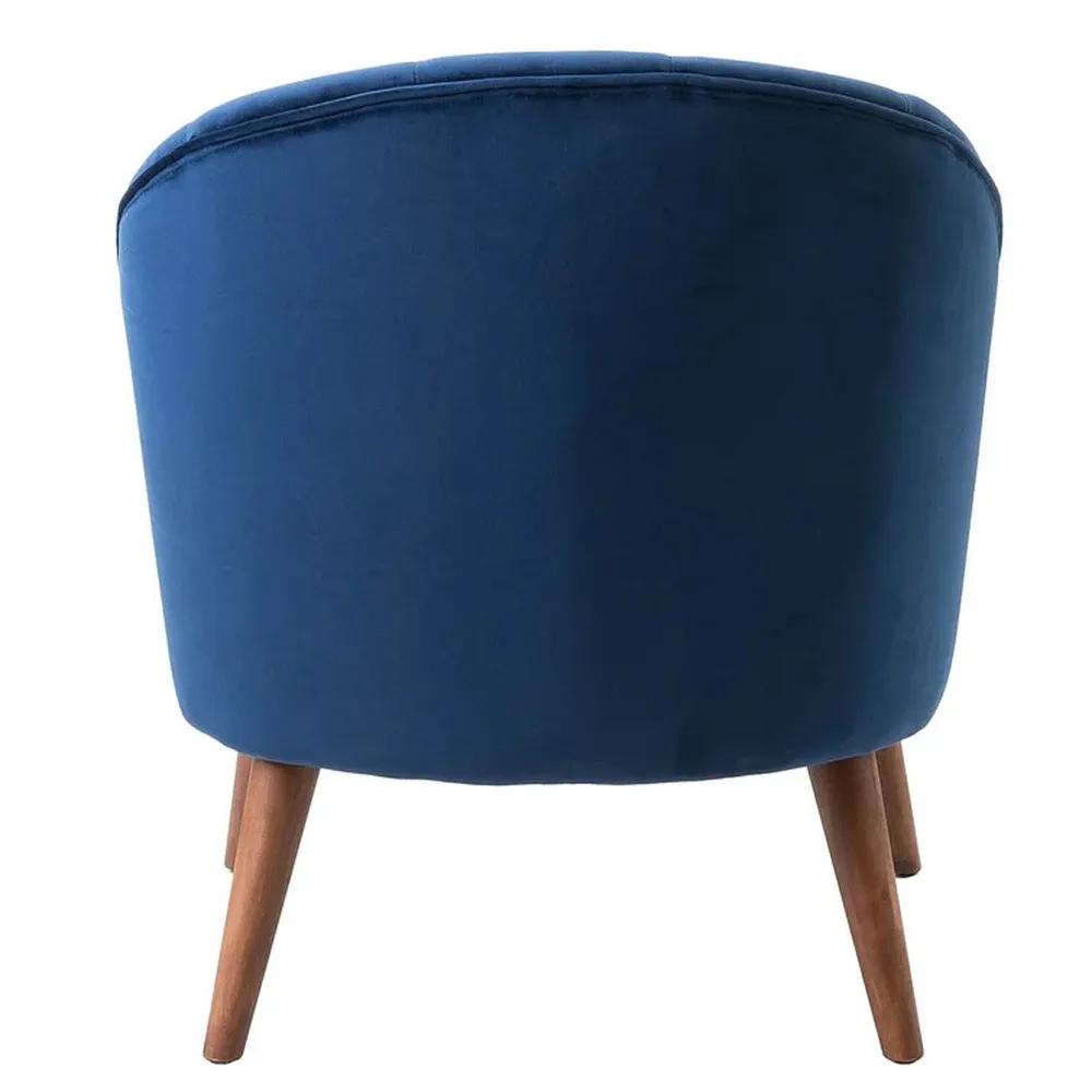 Super Cushiony Thick Blue Lounge Chair Single Piece