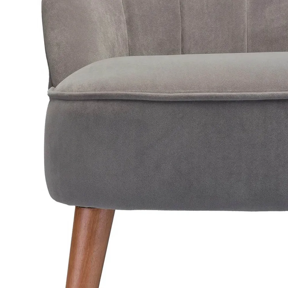 Super Cushiony Thick Grey Lounge Chair Single Piece