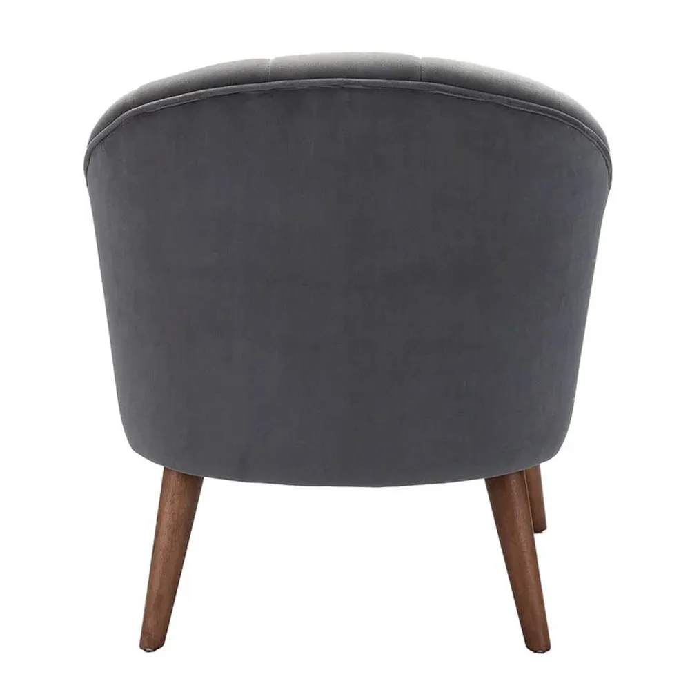 Super Cushiony Thick Grey Lounge Chair Single Piece