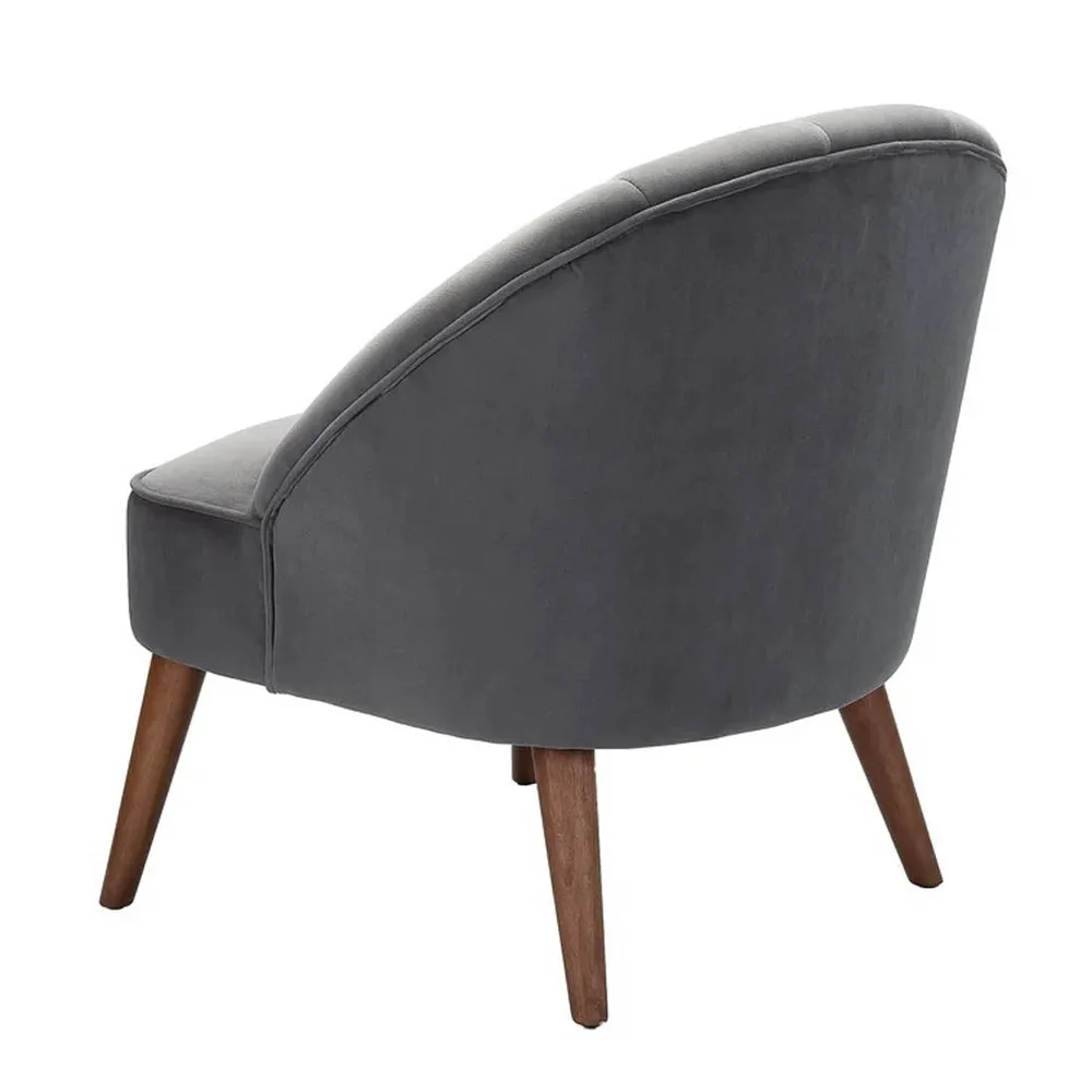 Super Cushiony Thick Grey Lounge Chair Single Piece