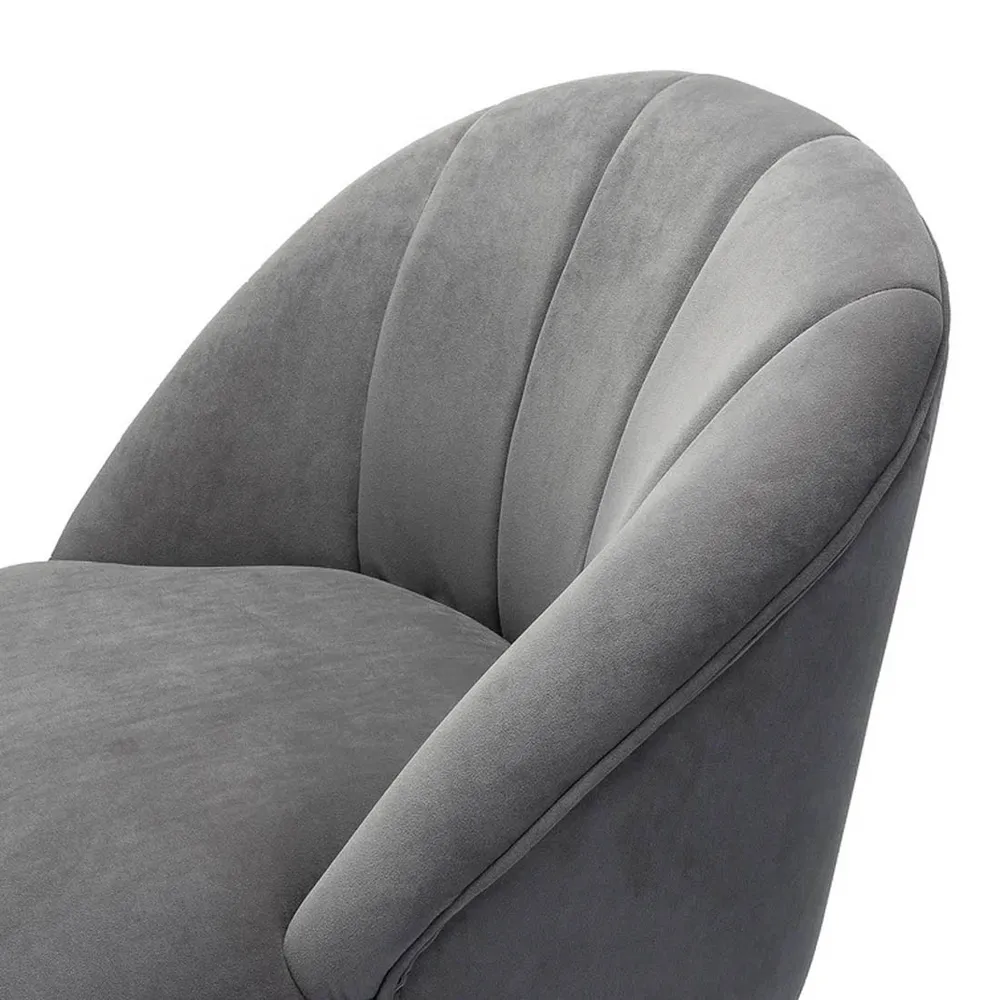 Super Cushiony Thick Grey Lounge Chair Single Piece