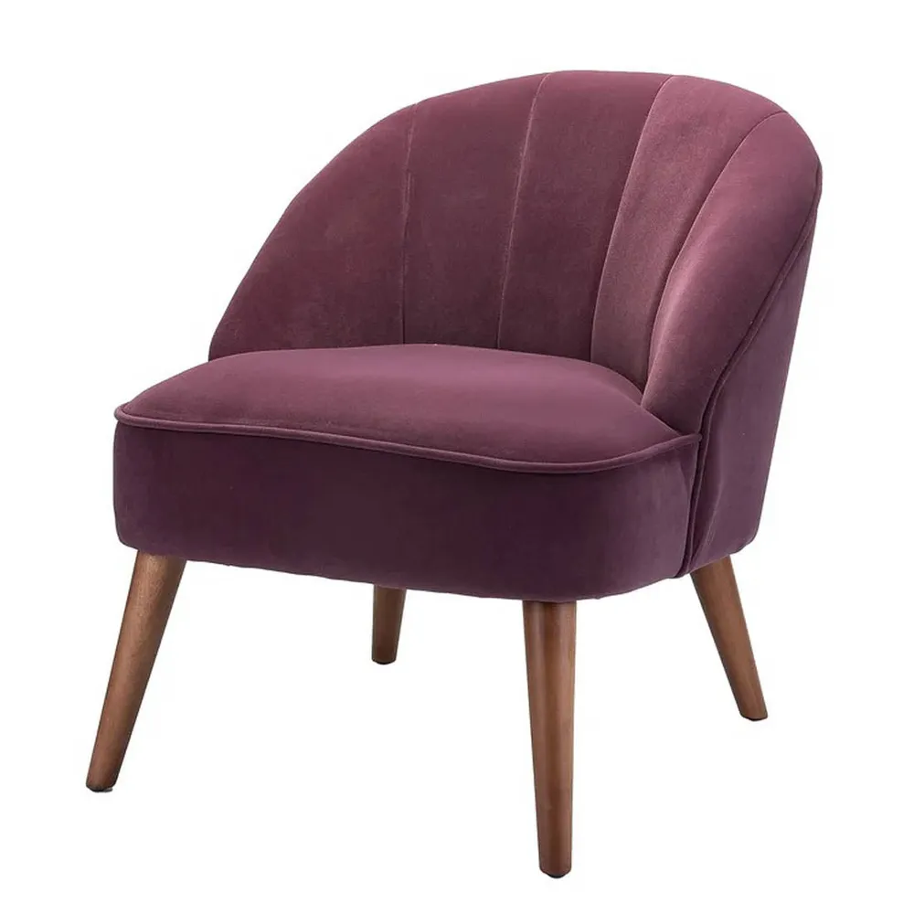 Super Cushiony Thick Magenta Lounge Chair Single Piece