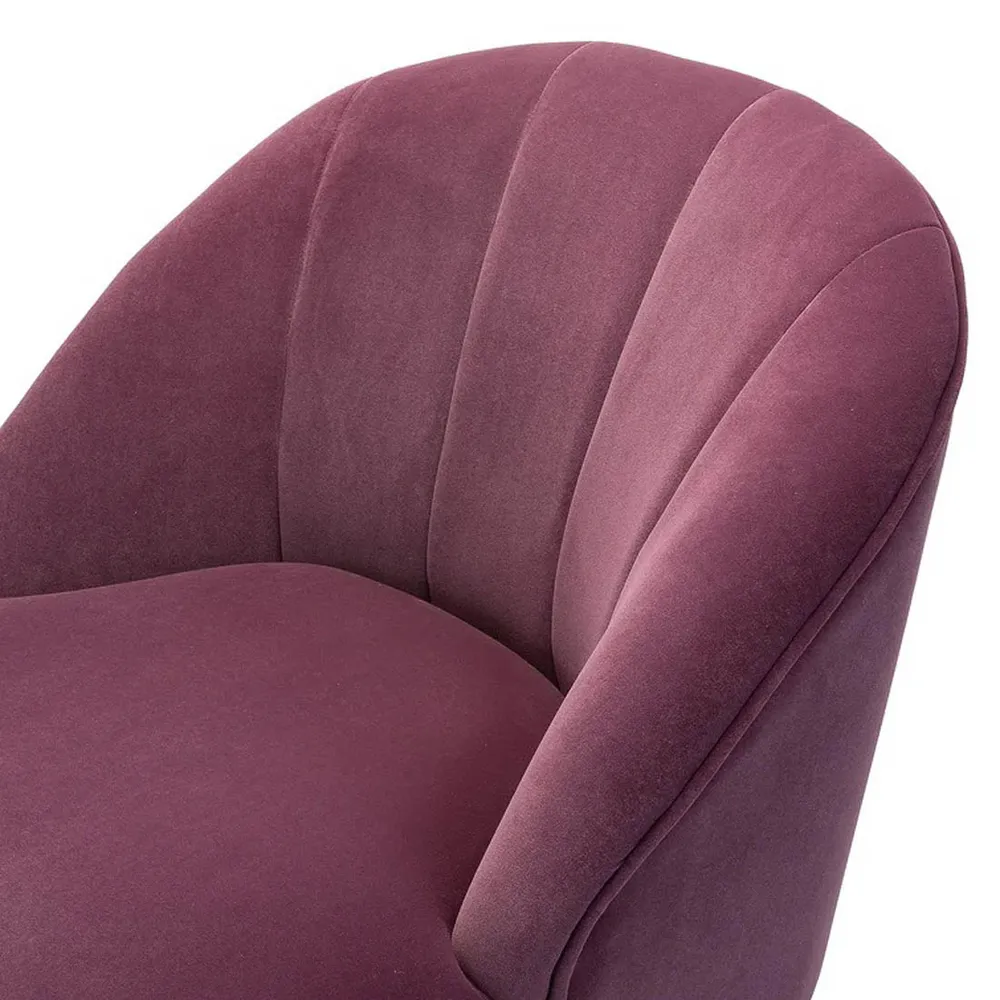 Super Cushiony Thick Magenta Lounge Chair Single Piece