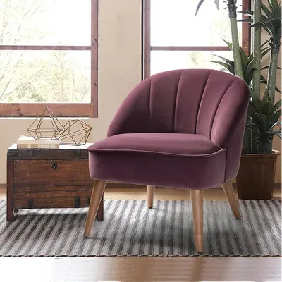 Super Cushiony Thick Magenta Lounge Chair