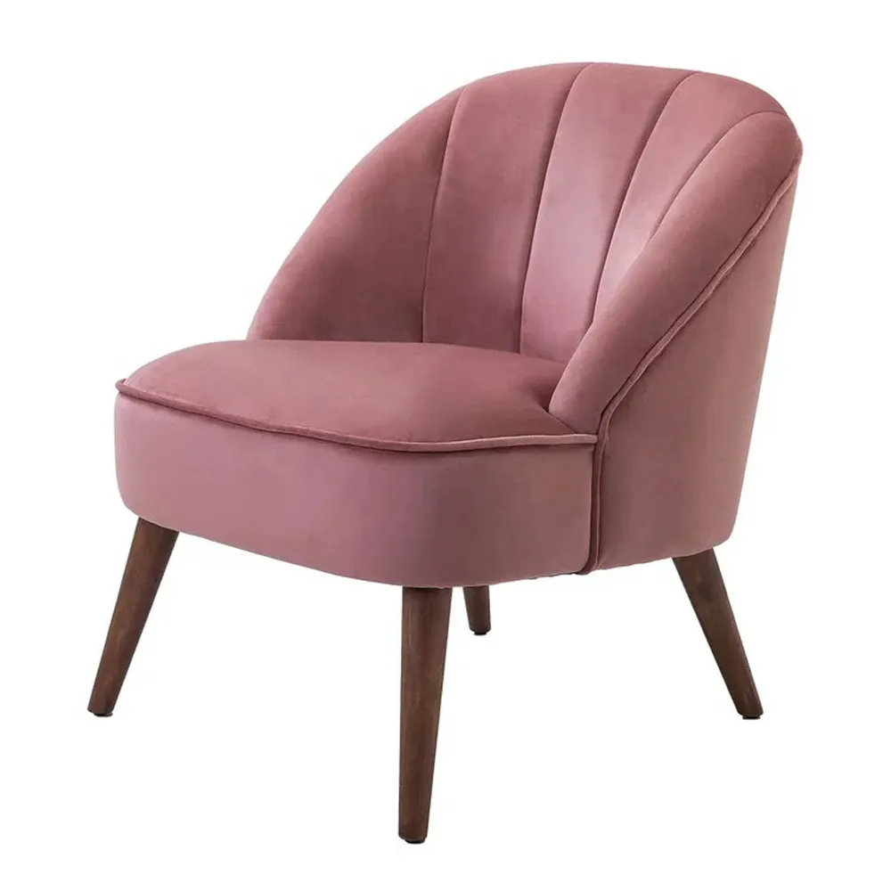Super Cushiony Thick Pink Lounge Chair Single Piece