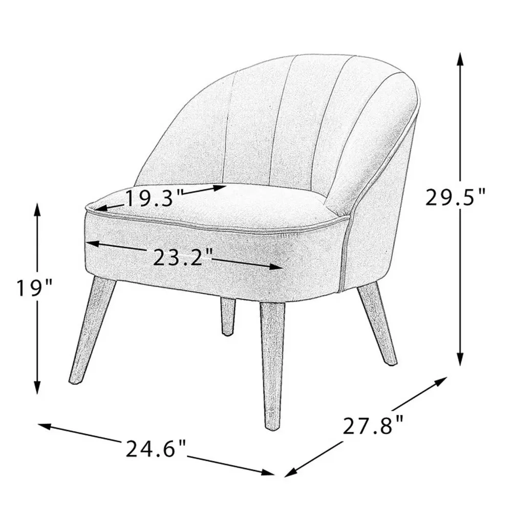 Super Cushiony Thick Pink Lounge Chair Single Piece