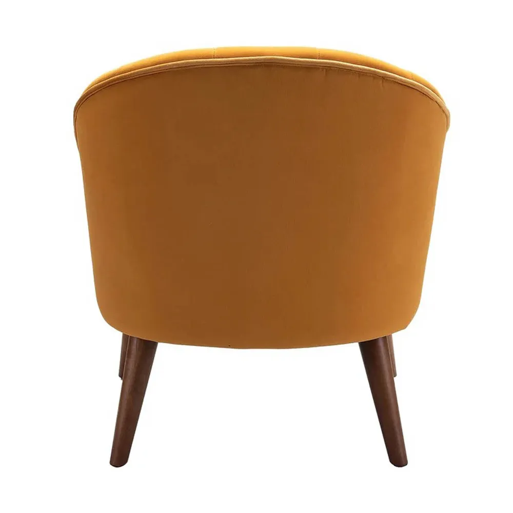 Super Cushiony Thick Yellow Lounge Chair Single Piece