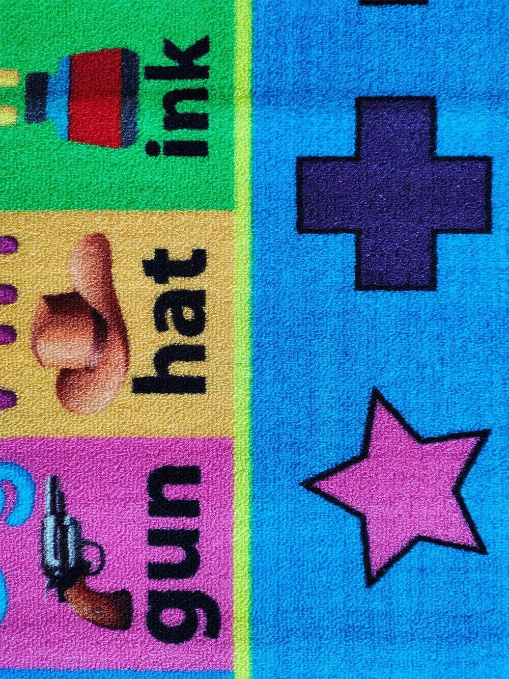 Super Florescent Fruit Printed Premium Area Carpet ( 4 ft x 6 ft )