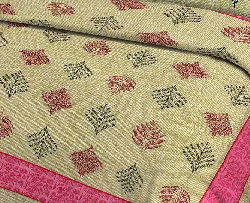 Super Soft 144 TC Cotton Double Bedsheet with Pillow Covers