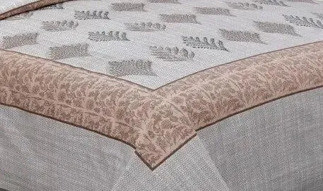 Super Soft & Breathable 144 TC Cotton Double Bedsheet with Pillow Covers