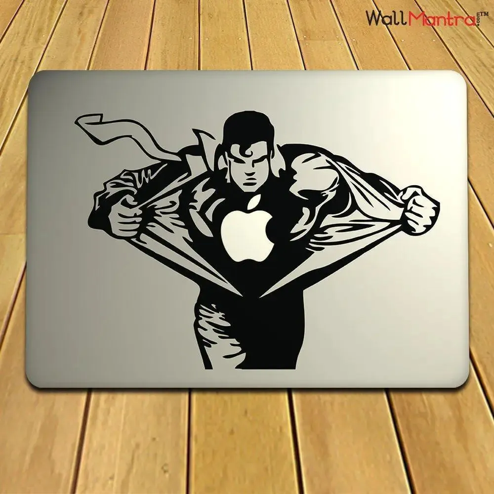 Superhero Sticker For Laptop, 13 Inch
