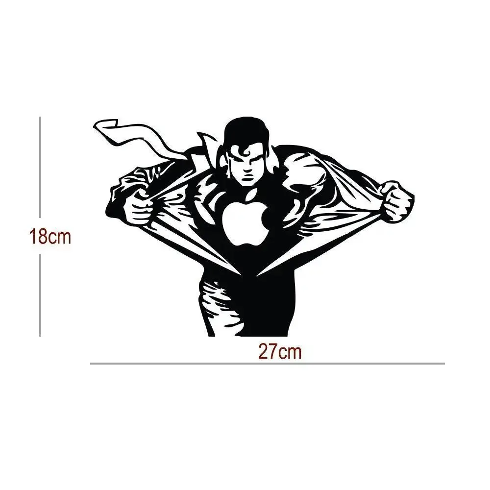 Superhero Sticker For Laptop, 13 Inch
