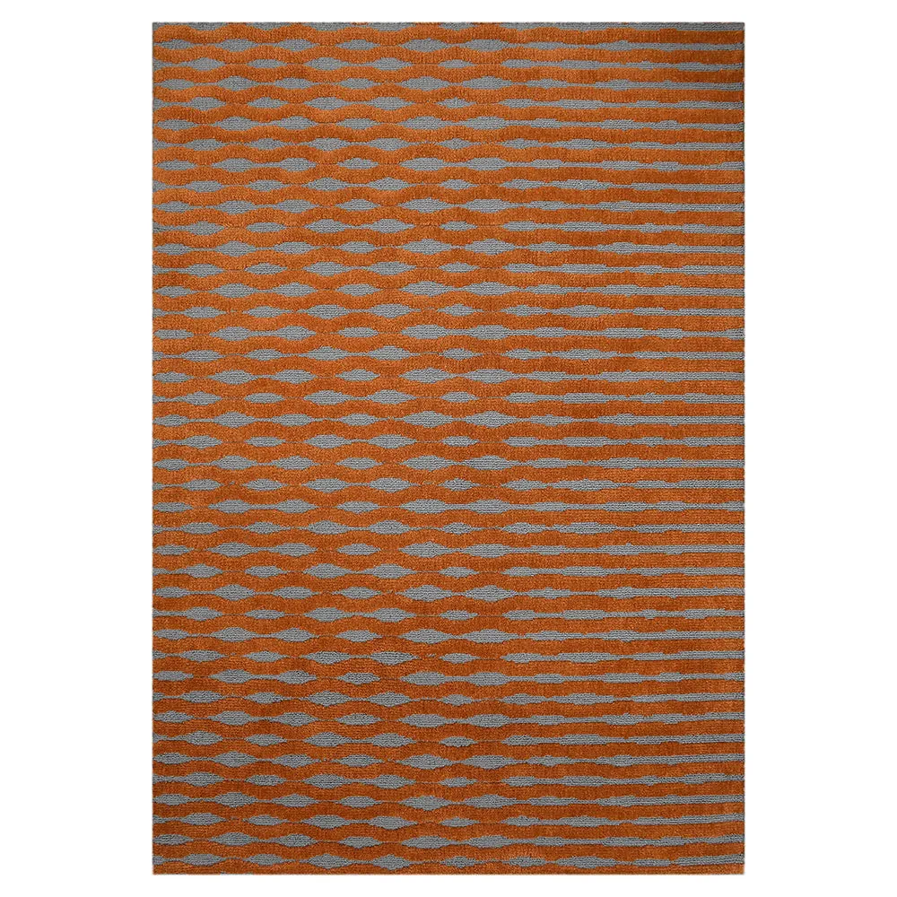 Superior-quality Gold and Grey Abstract Print Polyester Carpet 2X5