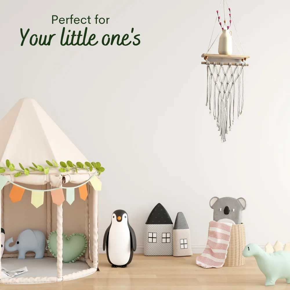 Superior-quality Knotted Macrame Wall Hanging Shelf