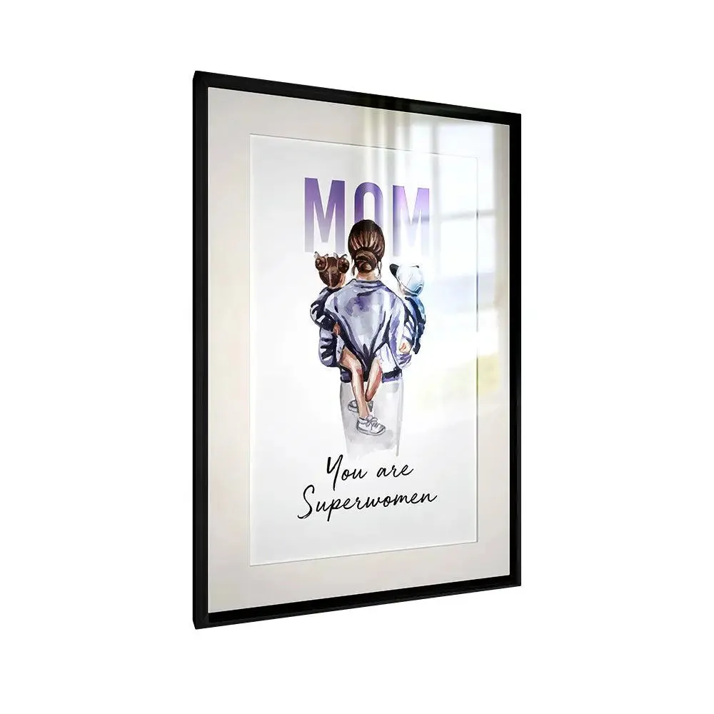 Superwoman Mother's Day Framed Wall Art / Gift for Mom