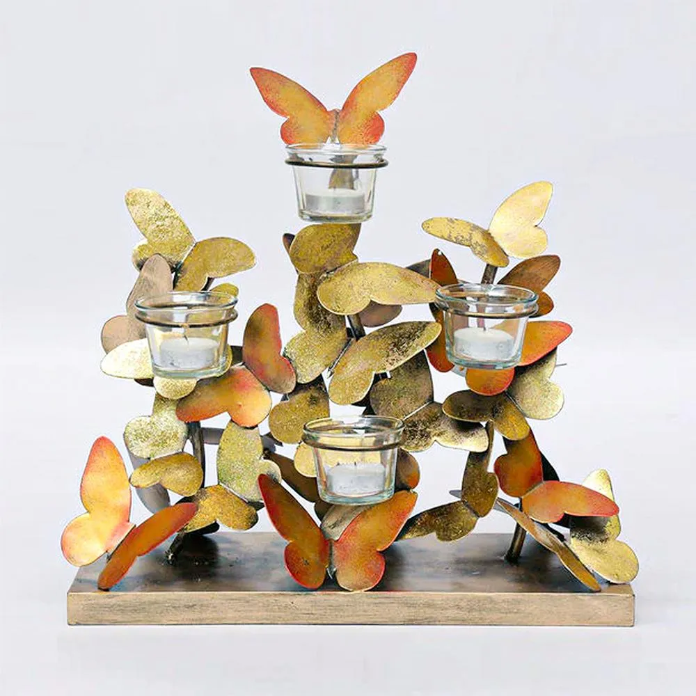 Swarm of Butterflies Tea Light Holder