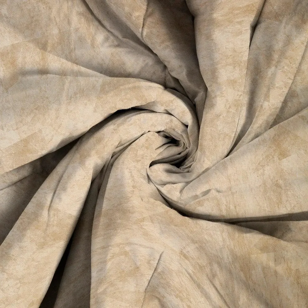 Swayam Abstract Design 150 GSM Pure Cotton Double Size AC Comforter , Beige