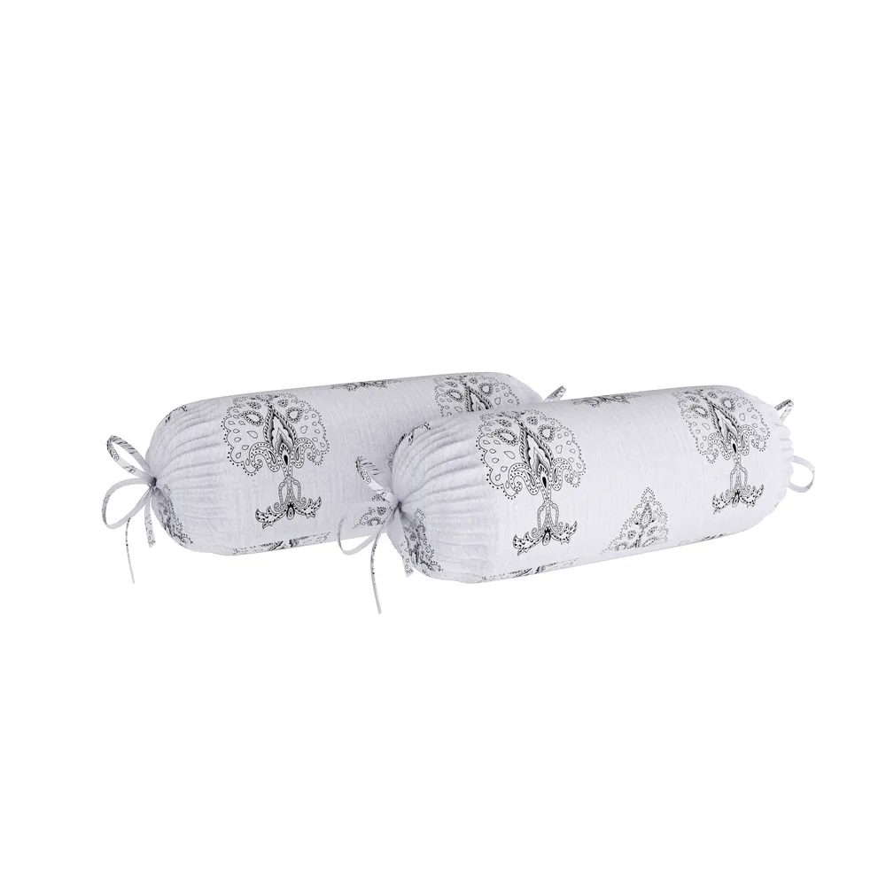 Swayam Ananda 100% Pure Cotton Grey Ethnic Motif Diwan Set, Pack of 6