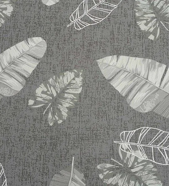 Swayam Ananda Grey & White Abstract Cotton Fitted Double Bedsheet
