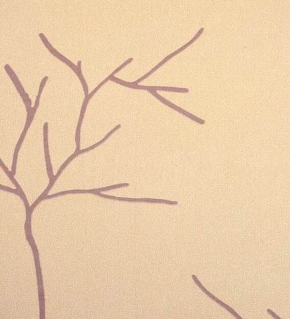 Swayam Ananda Peach & Choco Abstract Cotton Double Bedsheet Double Bedsheet