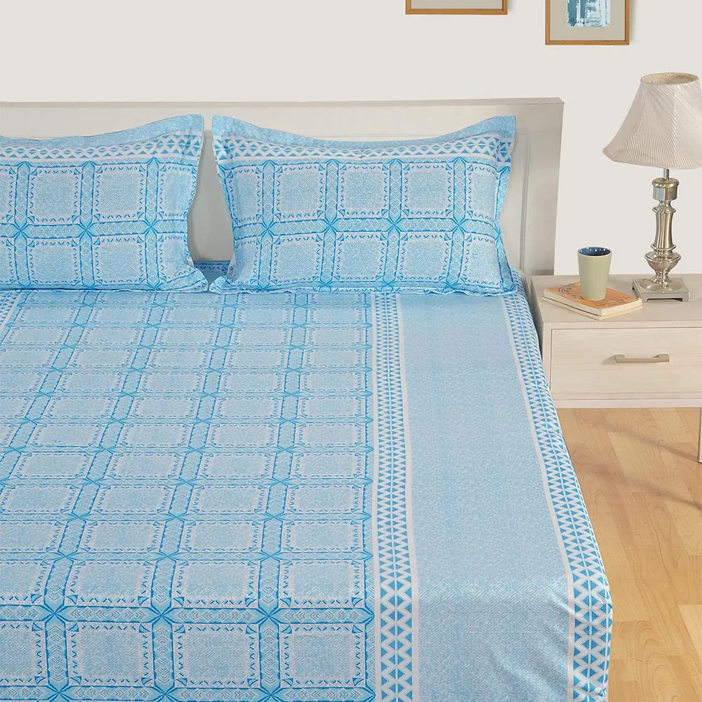 Swayam Blue Fashion Fiesta Zinnia Bed in a Bag Set