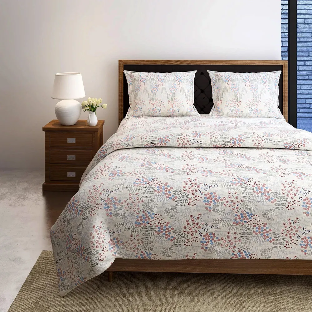 Swayam Dense Floral Print Blended Cotton Double Bed Comforter