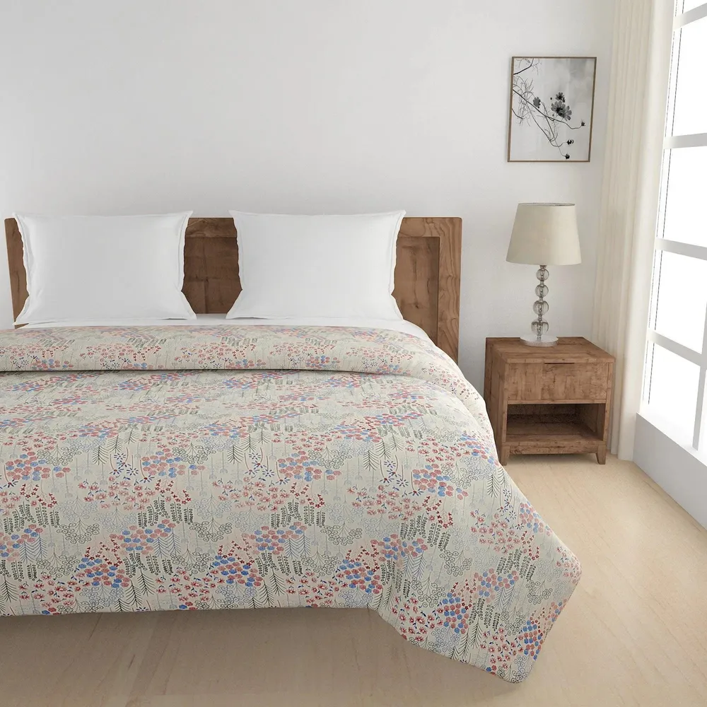 Swayam Dense Floral Print Blended Cotton Heavy Double Bed Comforter