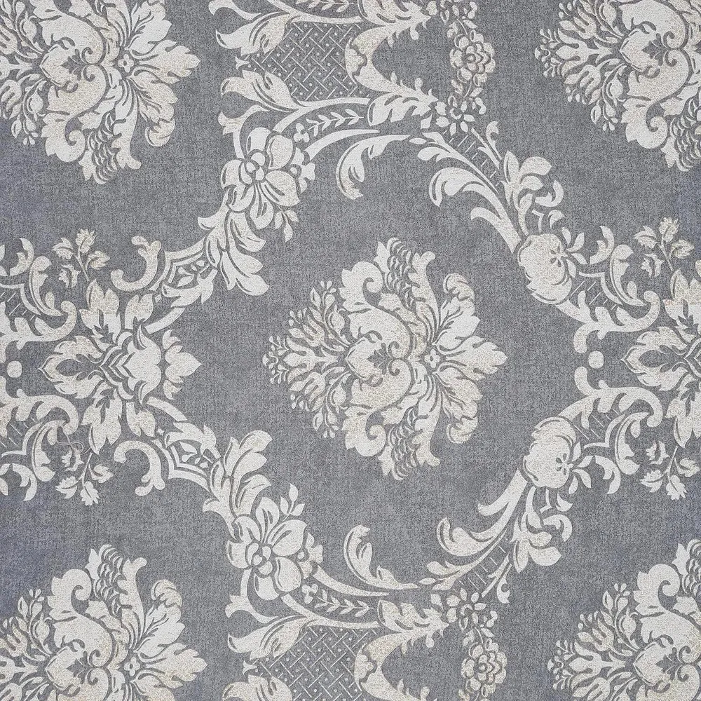 Swayam Ethnic Motif Design 150 GSM Pure Cotton Double Size AC Comforter , Grey and White