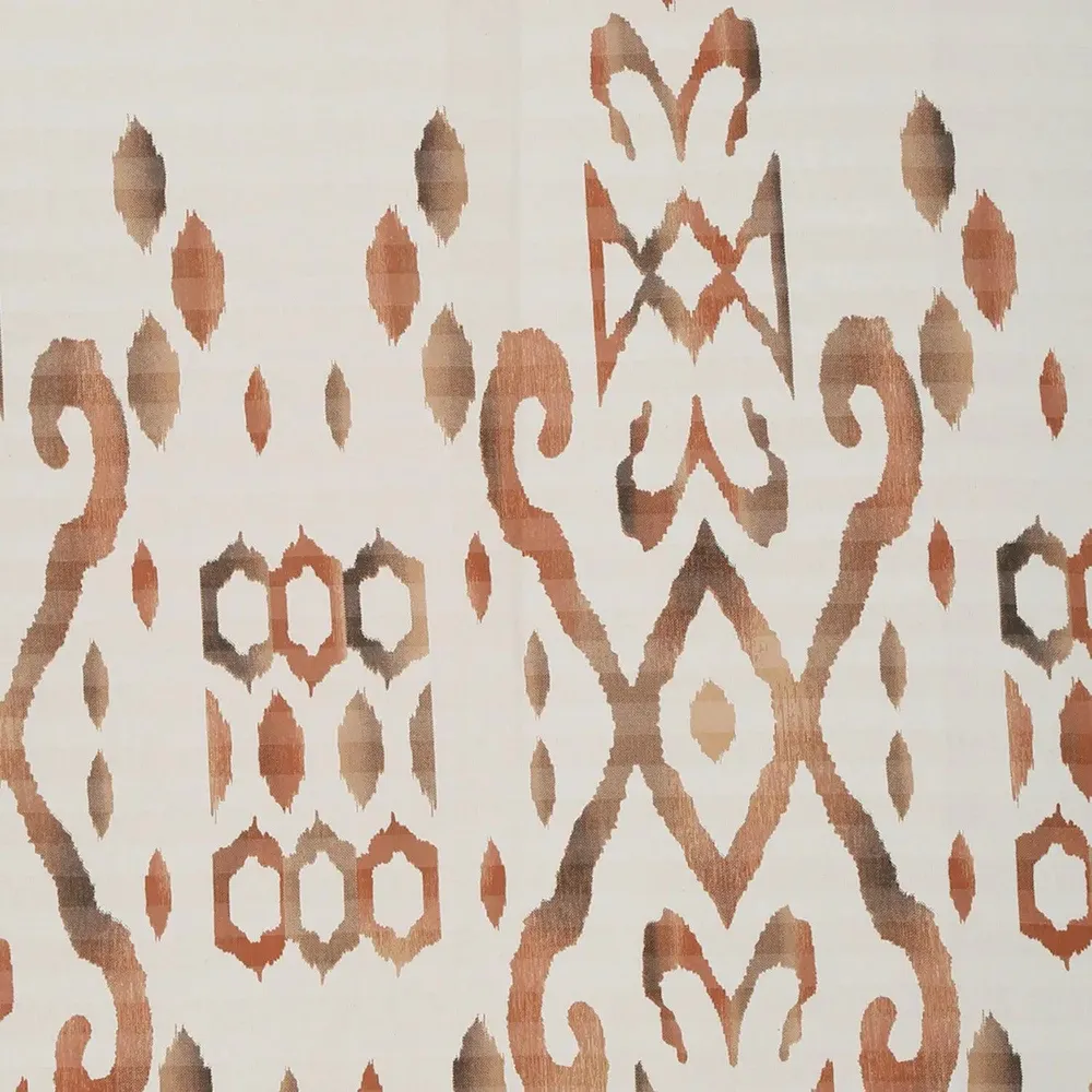 Swayam Ethnic Motif Design 150 GSM Pure Cotton Double Size AC Comforter , White and Orange