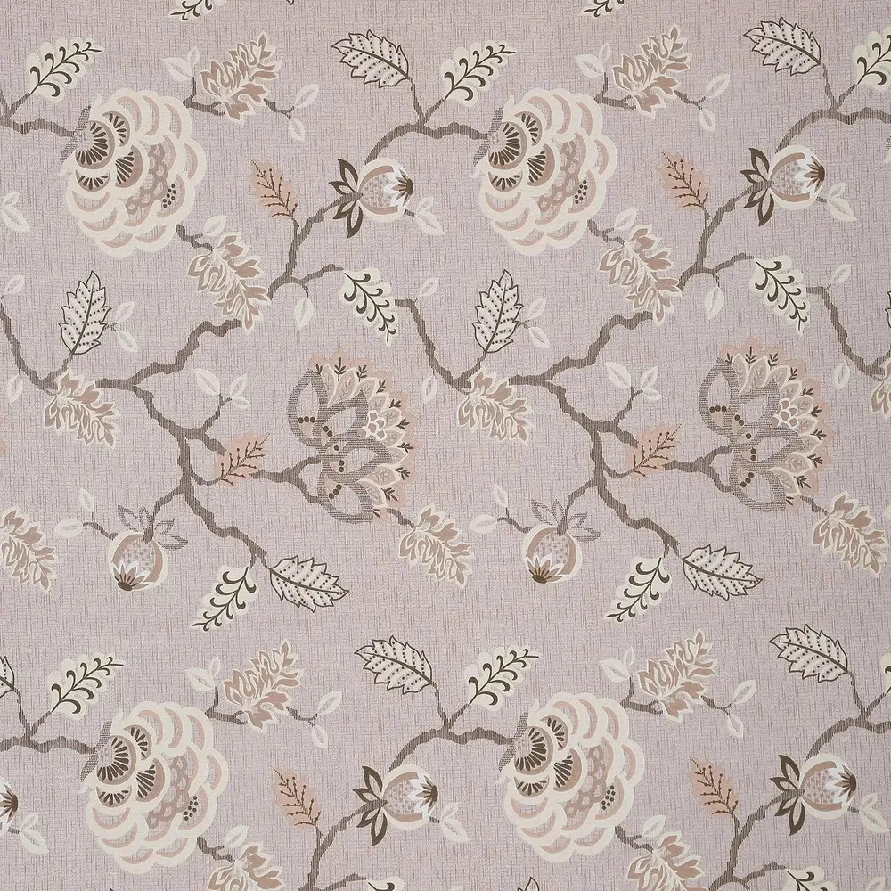 Swayam Floral Design 350 GSM Pure Cotton Double Winter Quilt , Beige and Brown