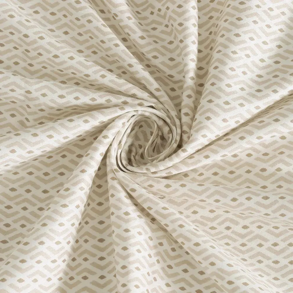 Swayam Geometric Design 150 GSM Pure Cotton Double Size AC Comforter , Beige