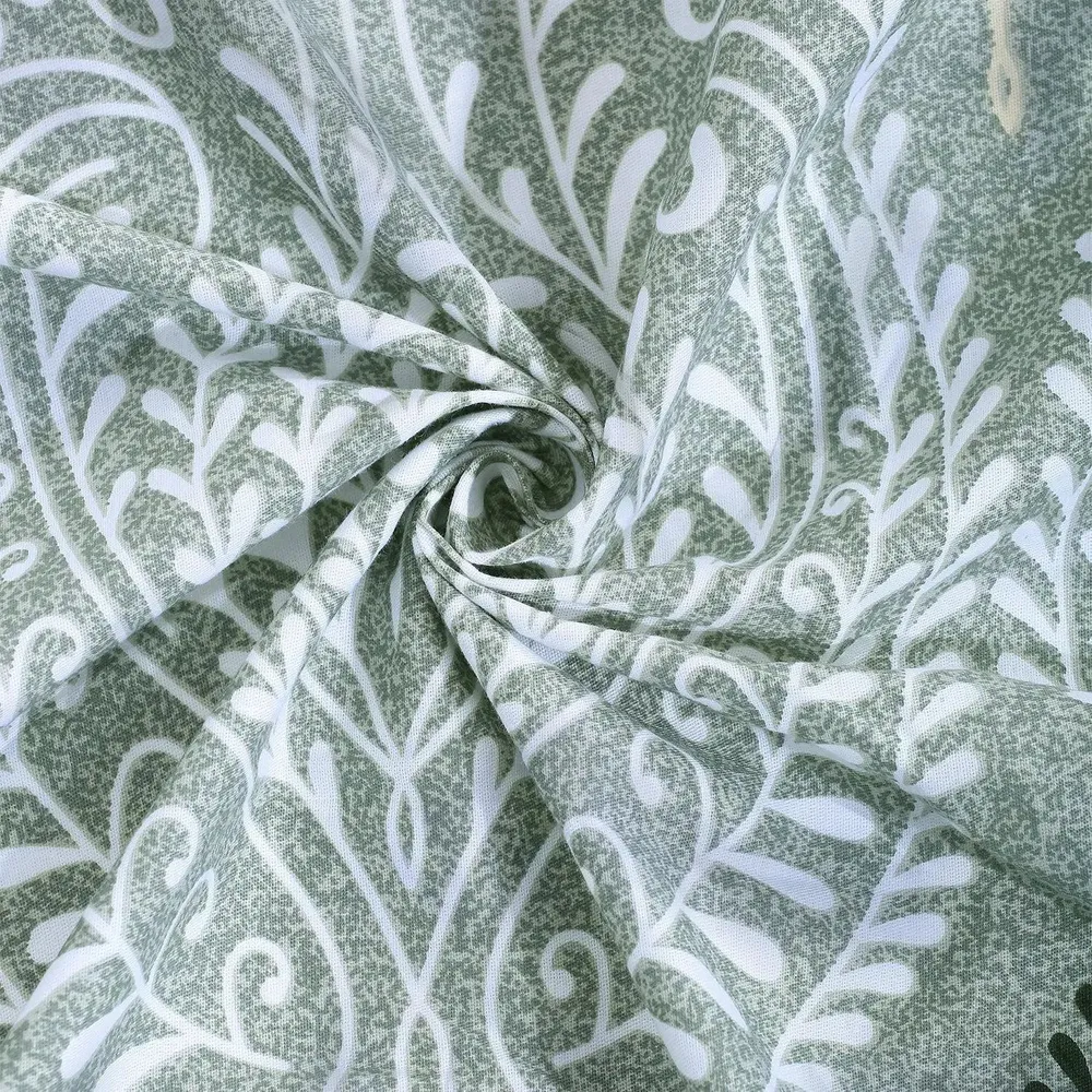 Swayam Green Traditional Pattern Double Bed Winter Quilt