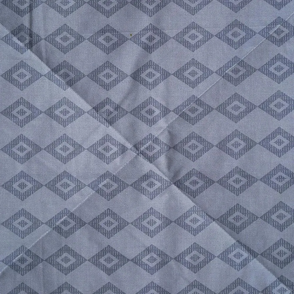Swayam Grey Diamond Pattern Double Bed Winter Quilt