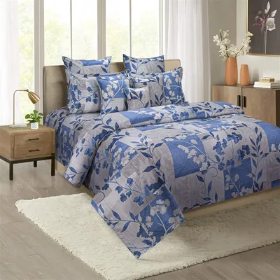 Swayam Hibiscus Leaf Print Veda Double Bedsheet with 2 pillow covers
