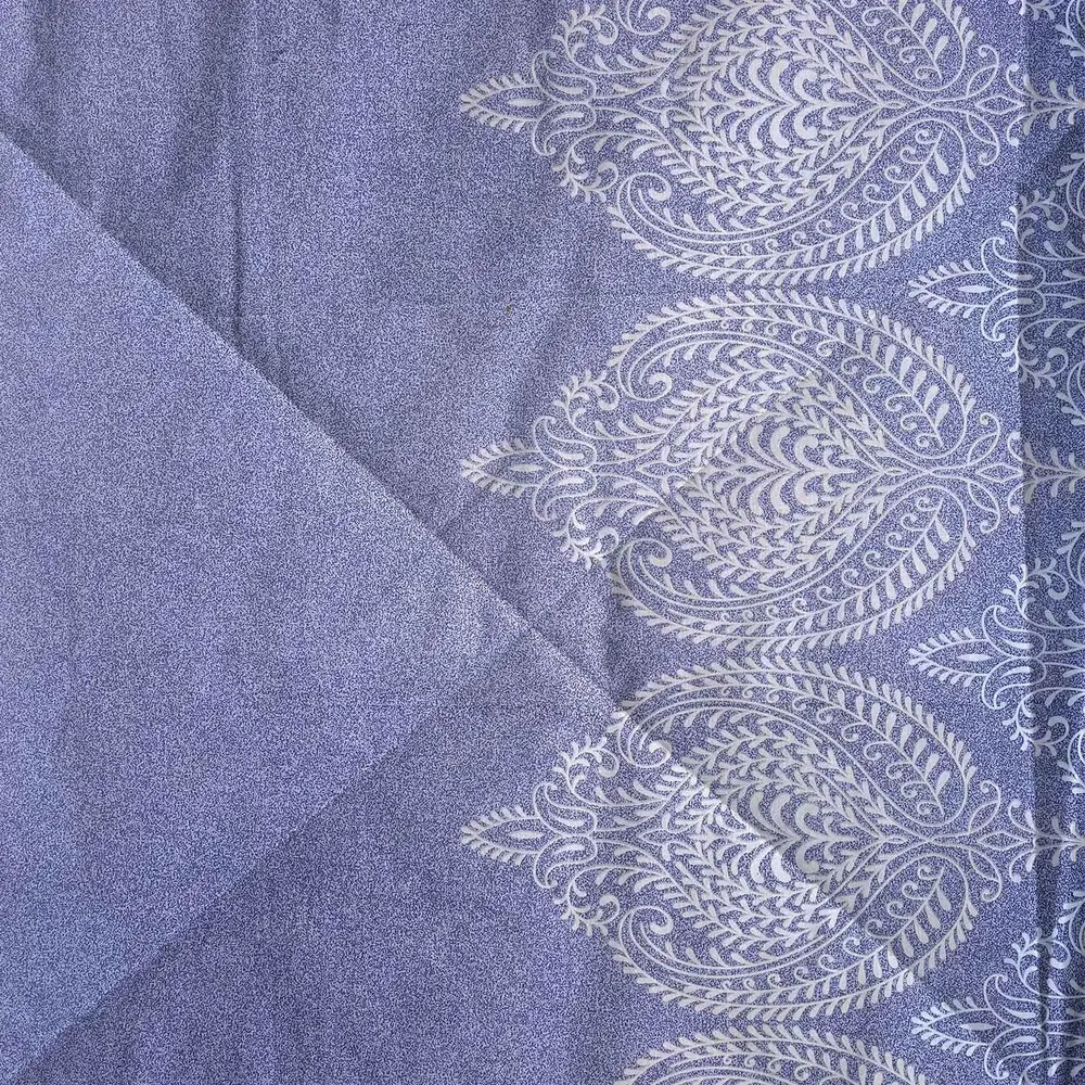 Swayam Lilac Traditional Art Pure Cotton Double Bed Comforter