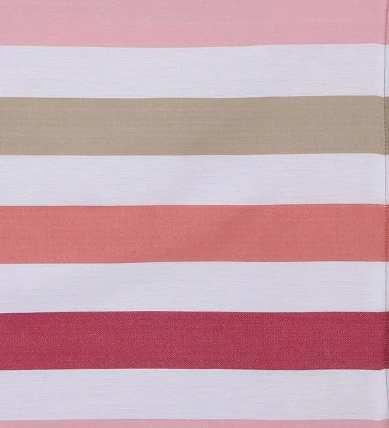 Swayam Magical Linea Striped Pink & Magenta Fitted Double Bedsheet