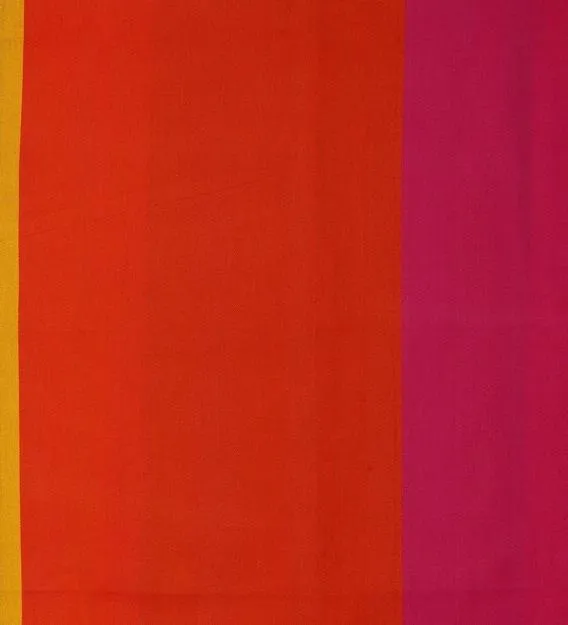 Swayam Magical Linea Yellow & Pink Striped Cotton Double Bed Sheet Double Bedsheet