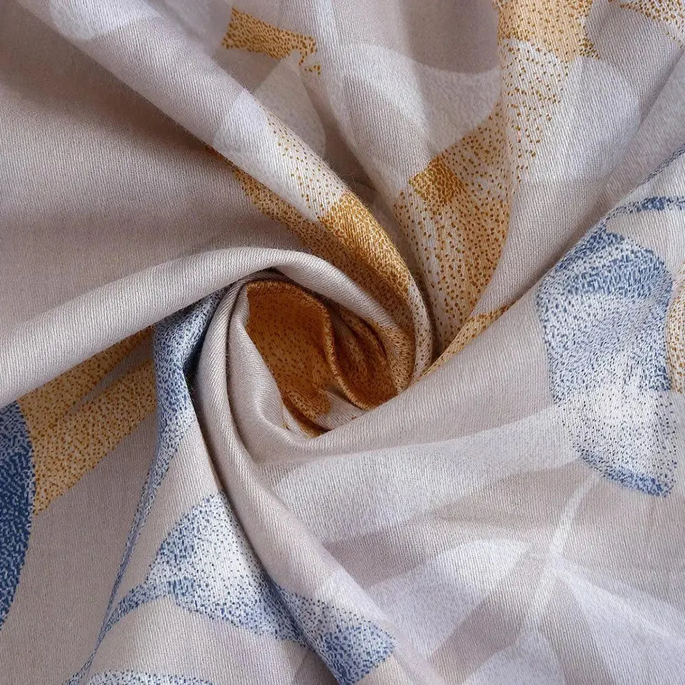 Swayam Multicolor Breezy Leaves Double Bed Winter Quilt