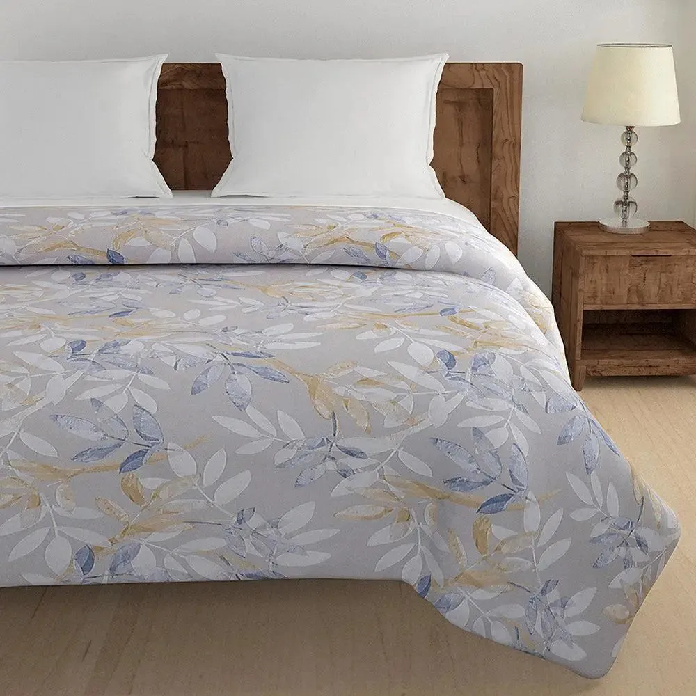 Swayam Multicolor Breezy Leaves Double Bed Winter Quilt