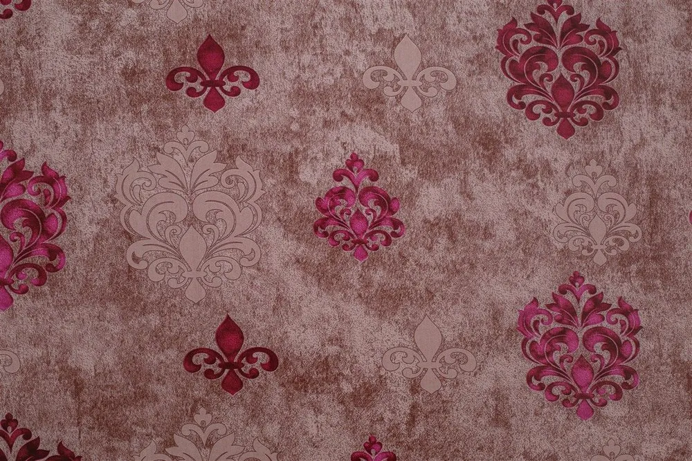 Swayam Pink Block Printed Zinnia Double Bedsheet with 2 pillow covers Double Bedsheet (90 x 108 Inches)