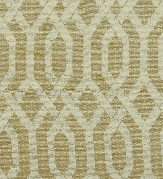 Swayam Sparkle Golden Striped Single Bed Sheet