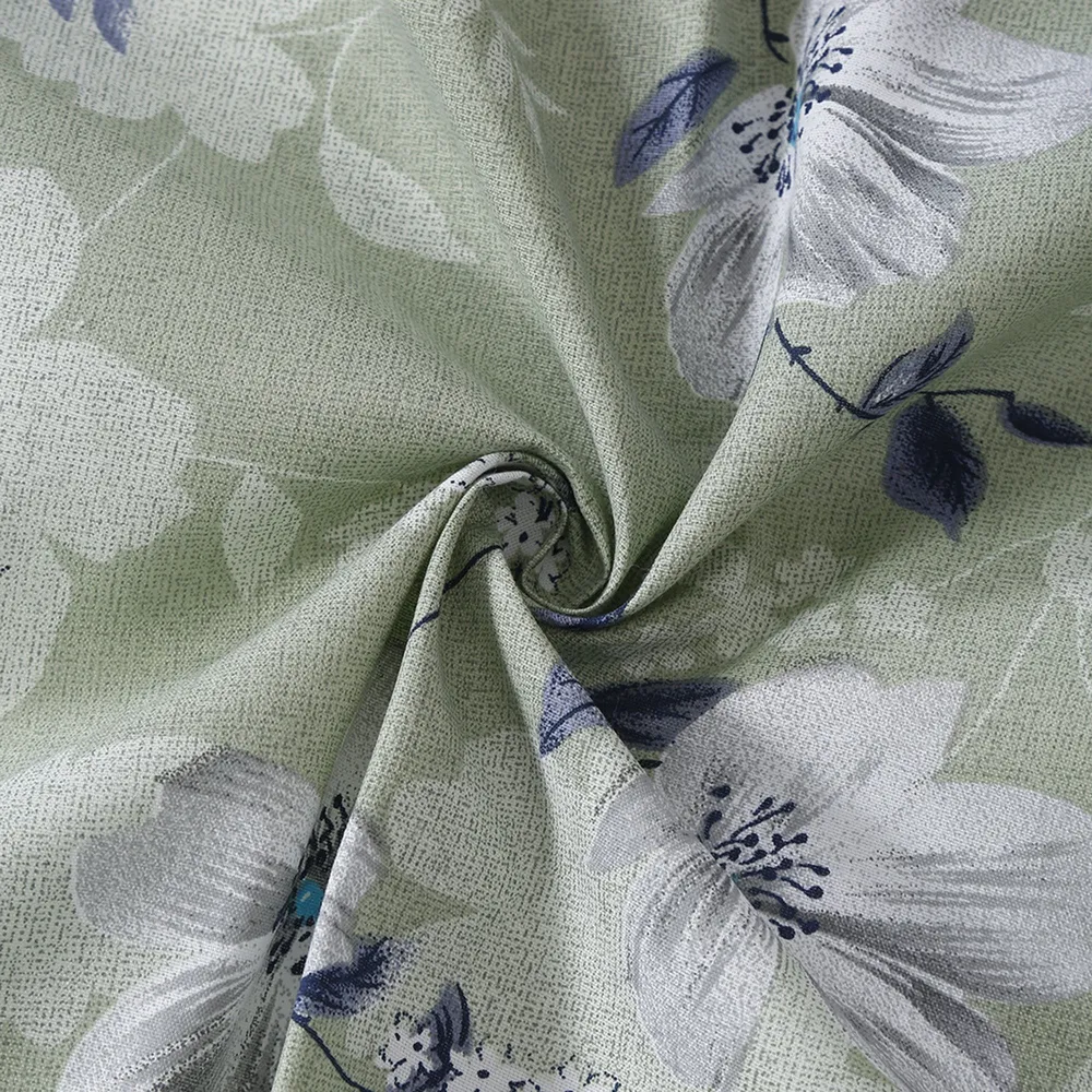 Swayam Sparkle Green Floral Double Bedsheet Double Bedsheet (90 x 100 Inches)