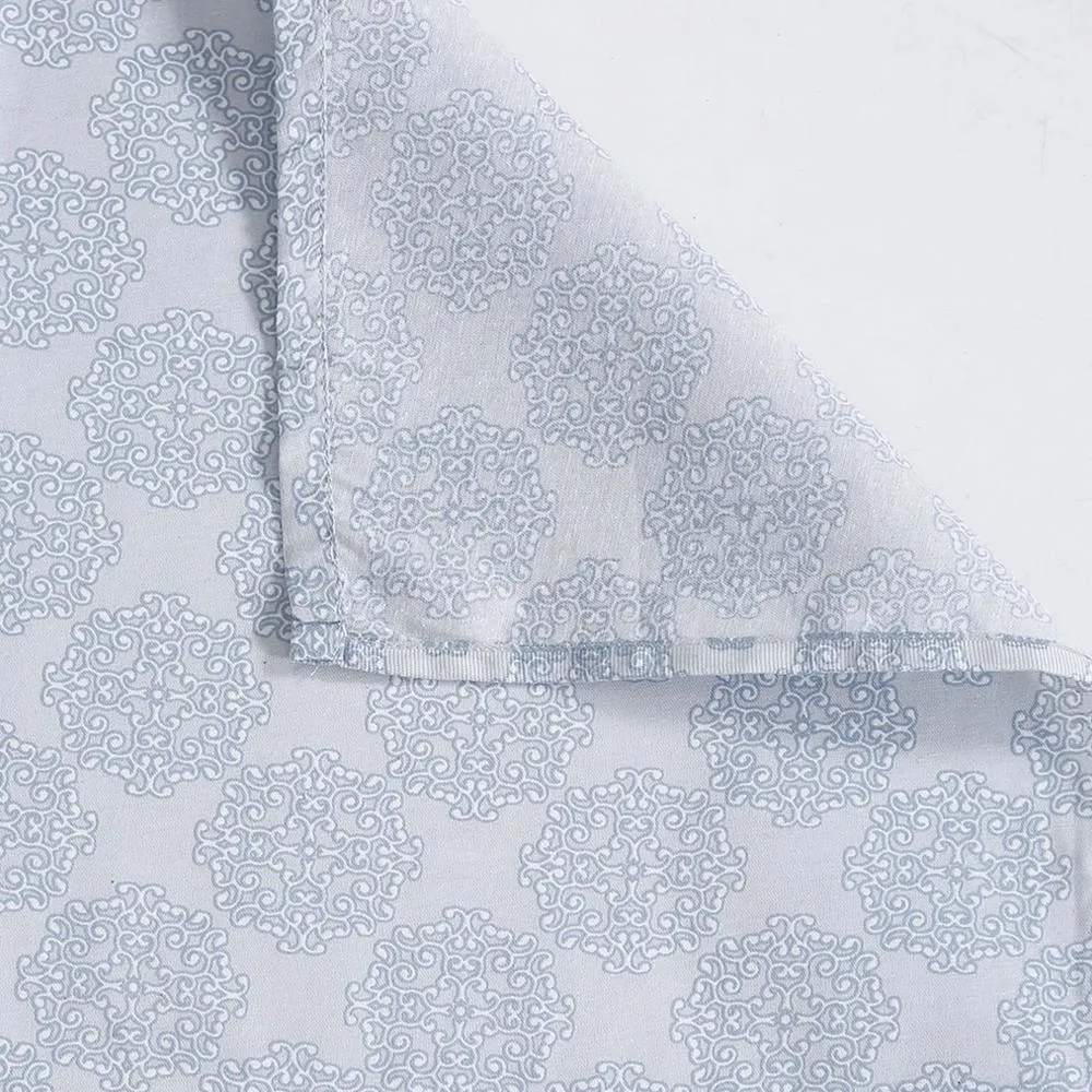 Swayam Sparkle Light blue Floral Double Bedsheet Double Bedsheet (90 x 100 Inches)