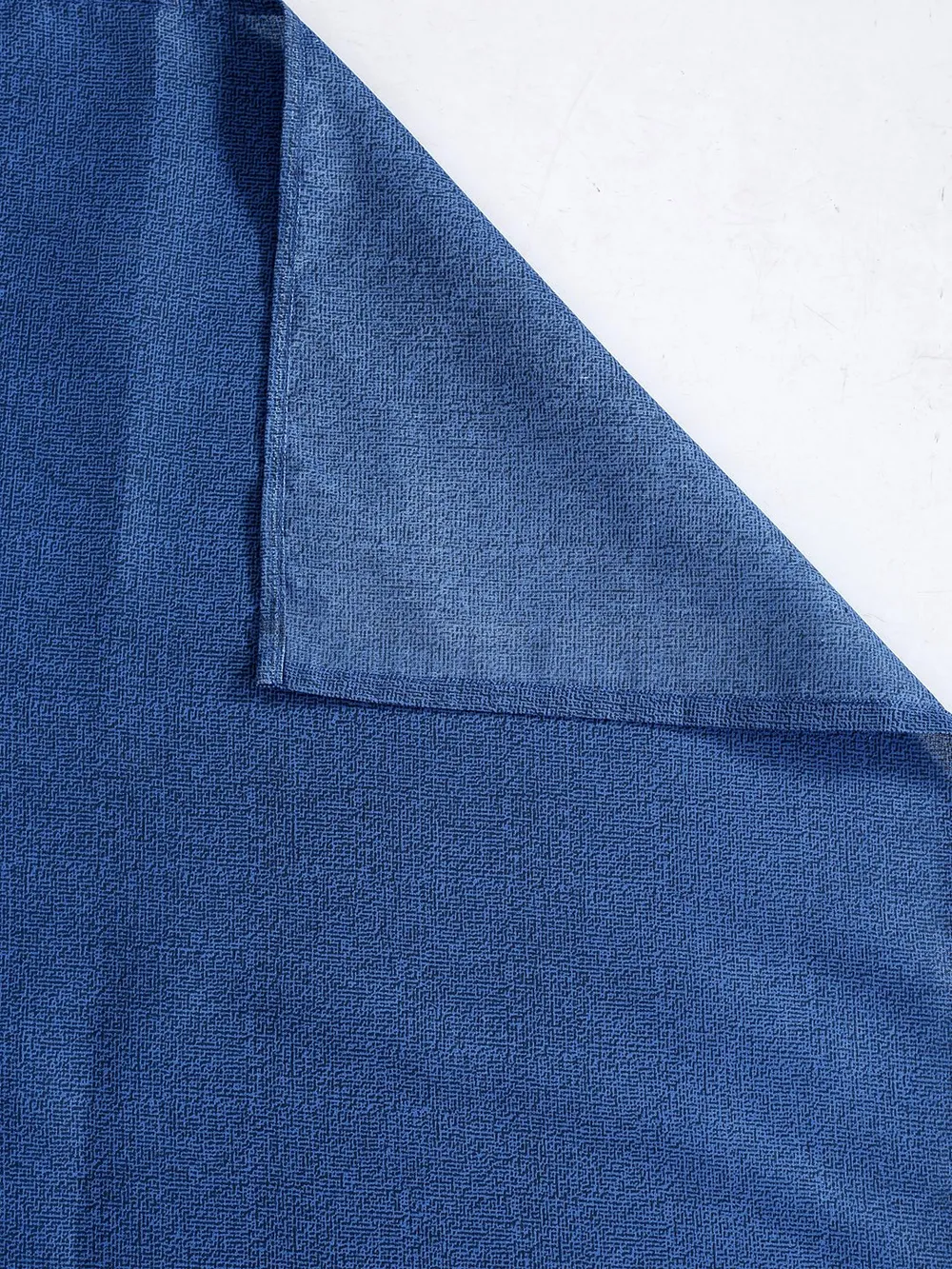 Swayam Sparkle Middle Blue Floral Pure Cotton Fitted Double Bedsheet