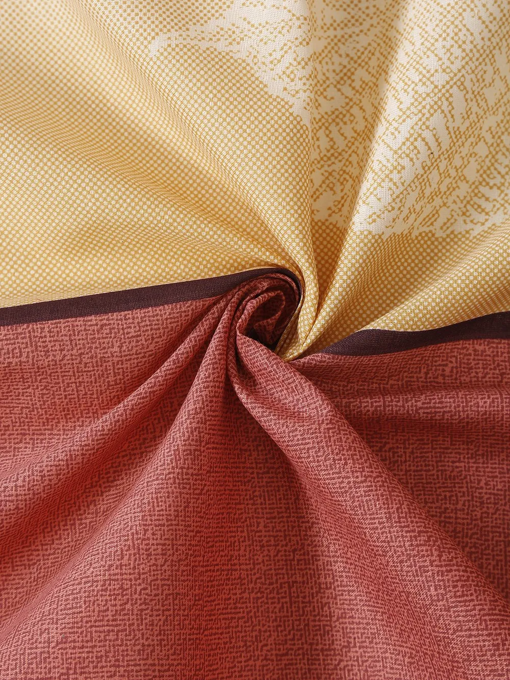 Swayam Sparkle Middle Red Floral Pure Cotton Double Bedsheet Double Bedsheet (90 x 100 Inches)